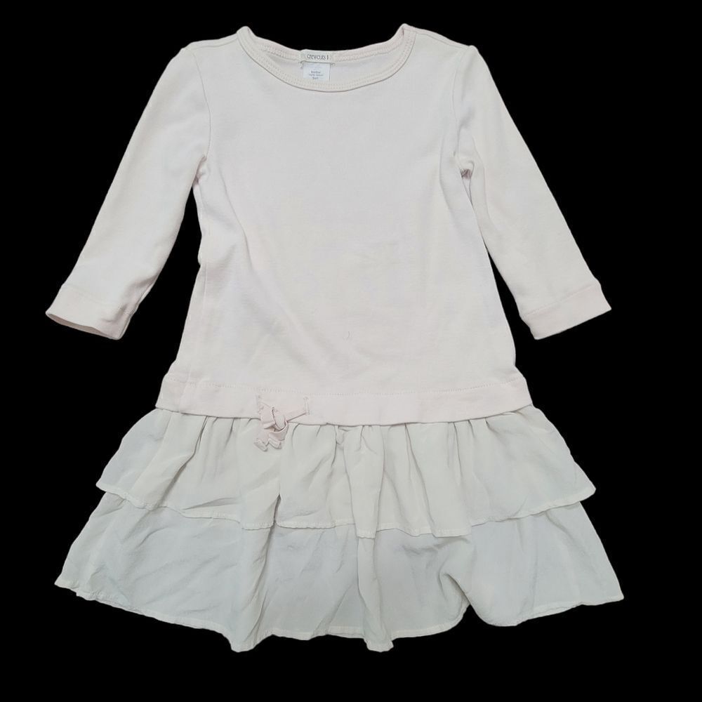 Crewcuts long sleeve cream dress